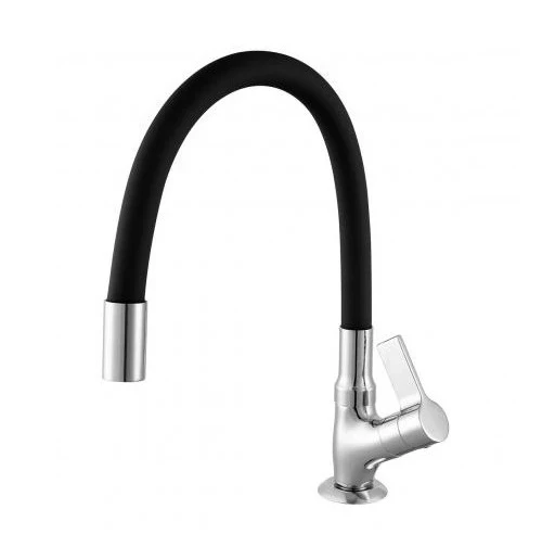 Torneira Cozinha Atria 1173 C36 Preta/cromada - Meber