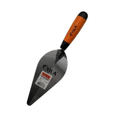 Colher de Pedreiro Oval 8" com Cabo Emborrachado - Vila