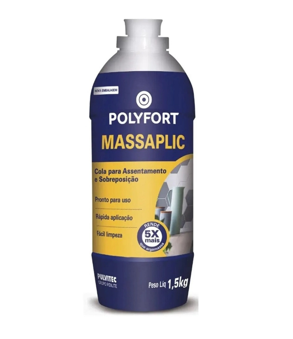 Cola para Azulejos Massaplic 1,5kg - Pulvitec