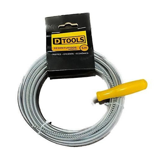 Desentupidor Manual, 3 Metros  - Dtools