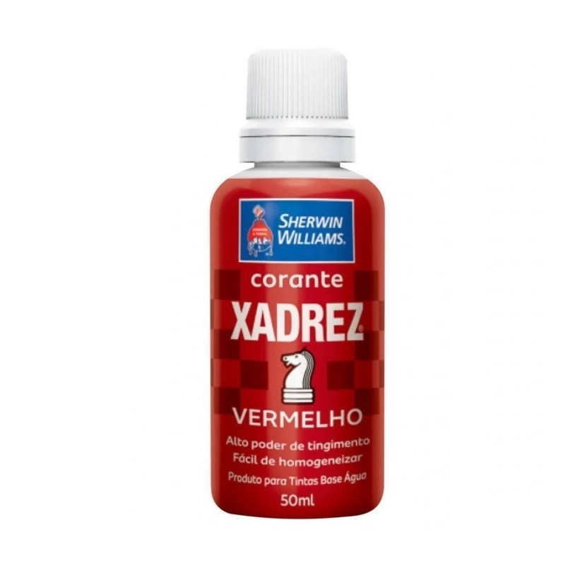 Corante Líquido Xadrez 50ml Vermelho