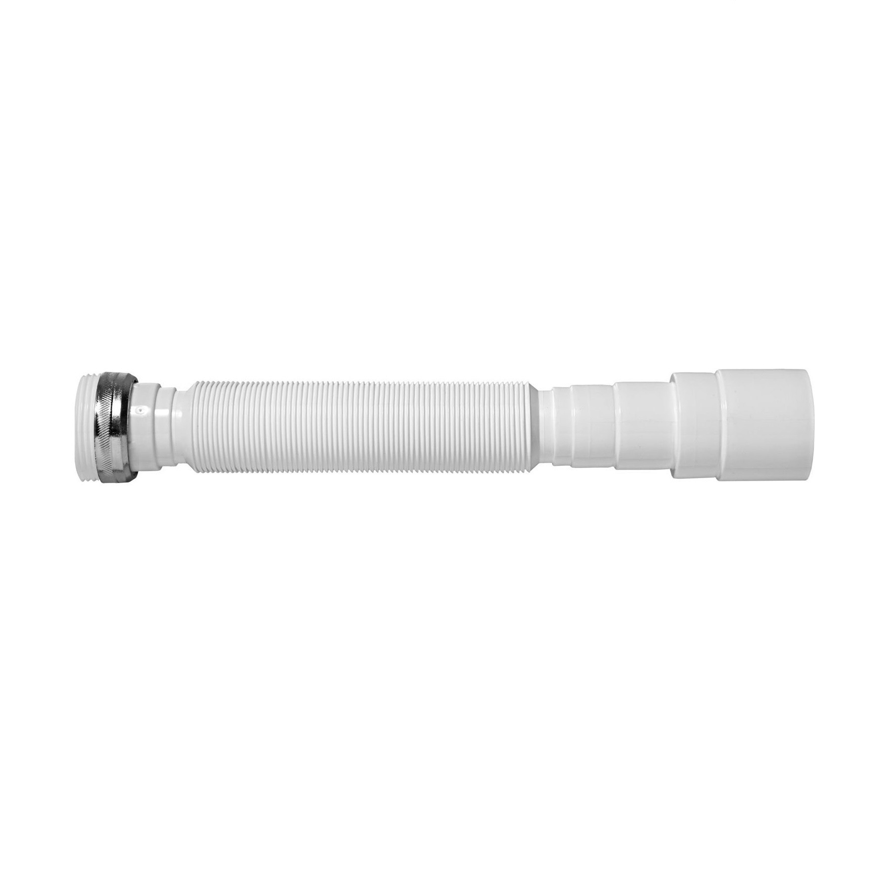 Sifão Tubo Extensivo Universal Branco com Porca Metálica  - Blukit