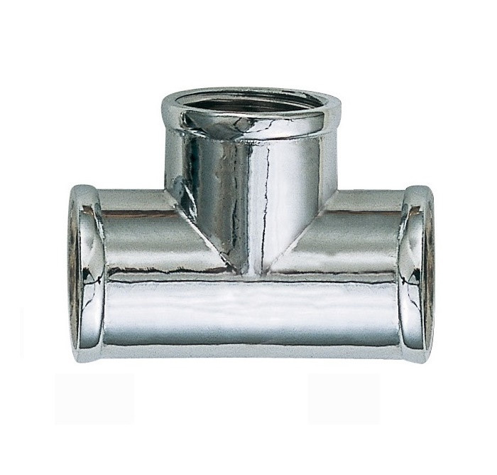 Tee Latão Cromado 1/2" Bsp (1 X 1 X 1) - Jackwal
