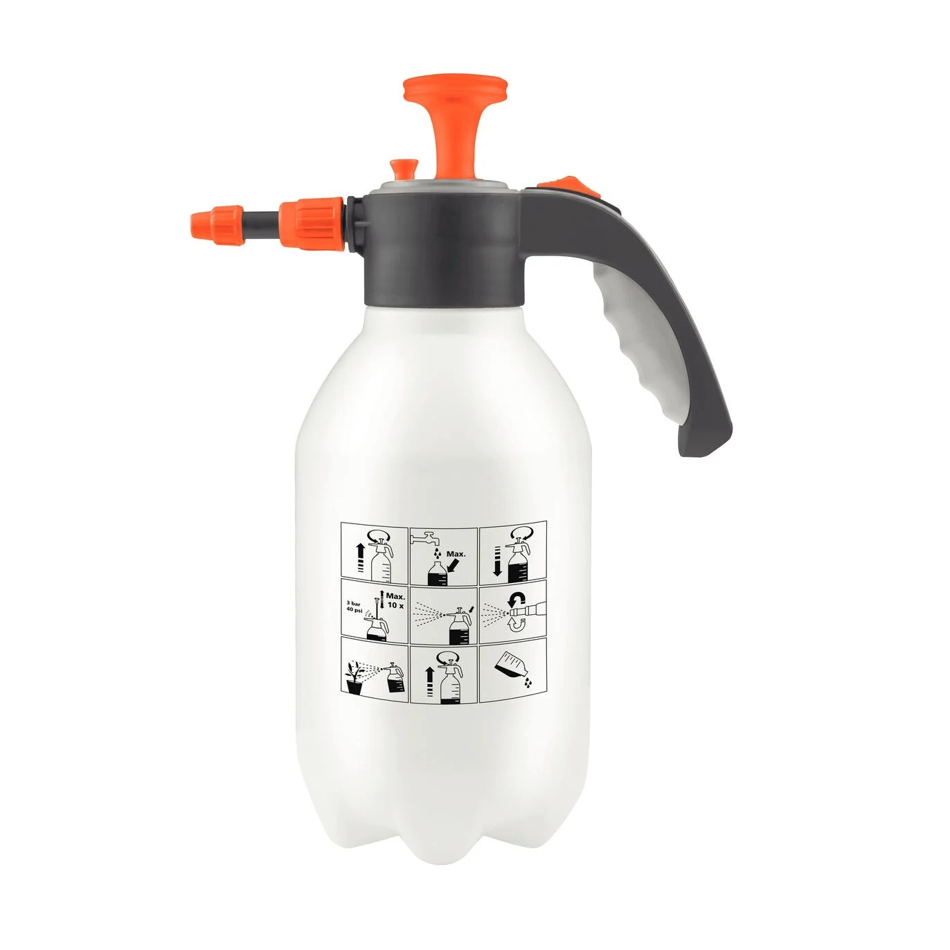Pulverizador Plástico Manual de Compressão Prévia 2 Litros - Tramontina
