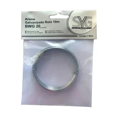 Arame Galvanizado Bwg 22com 10mt -  Mister