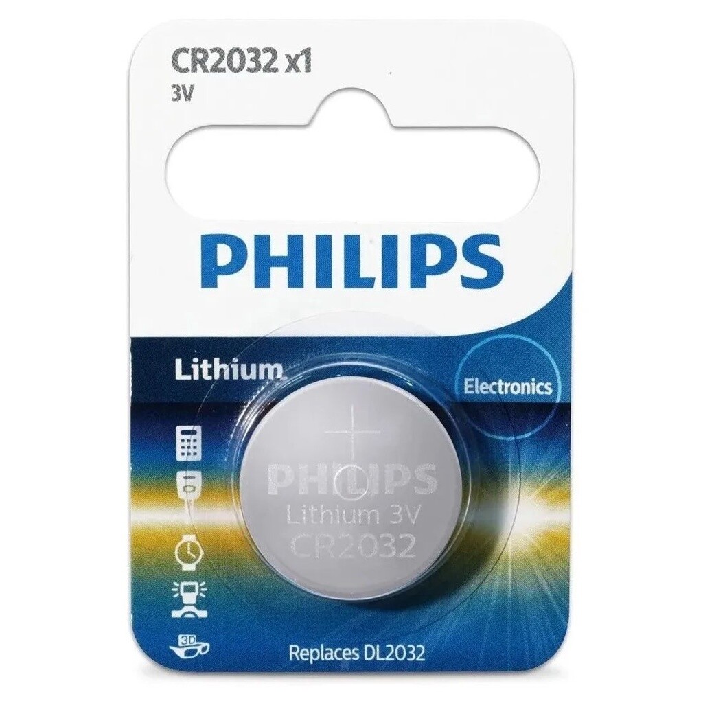 Bateria Moeda  Cr2032 Philips - Uma Unidade