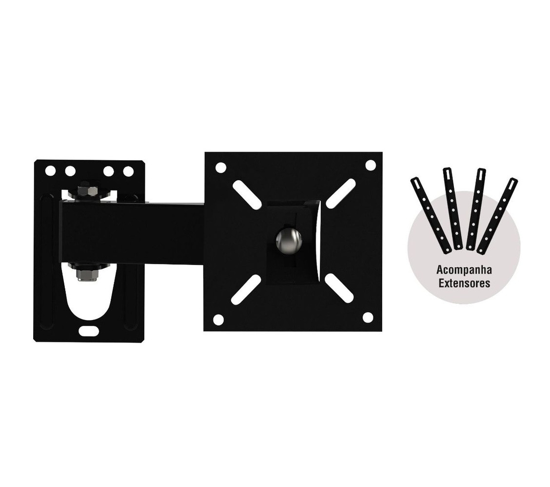Suporte Articulado 10'' a 56'' Carga 30kg Bra3.0 - Brasforma