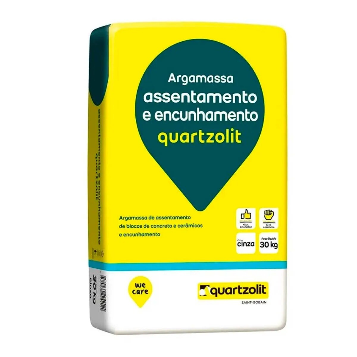 Argamassa para Assentamento e Encunhamento 30kg - Quartzolit
