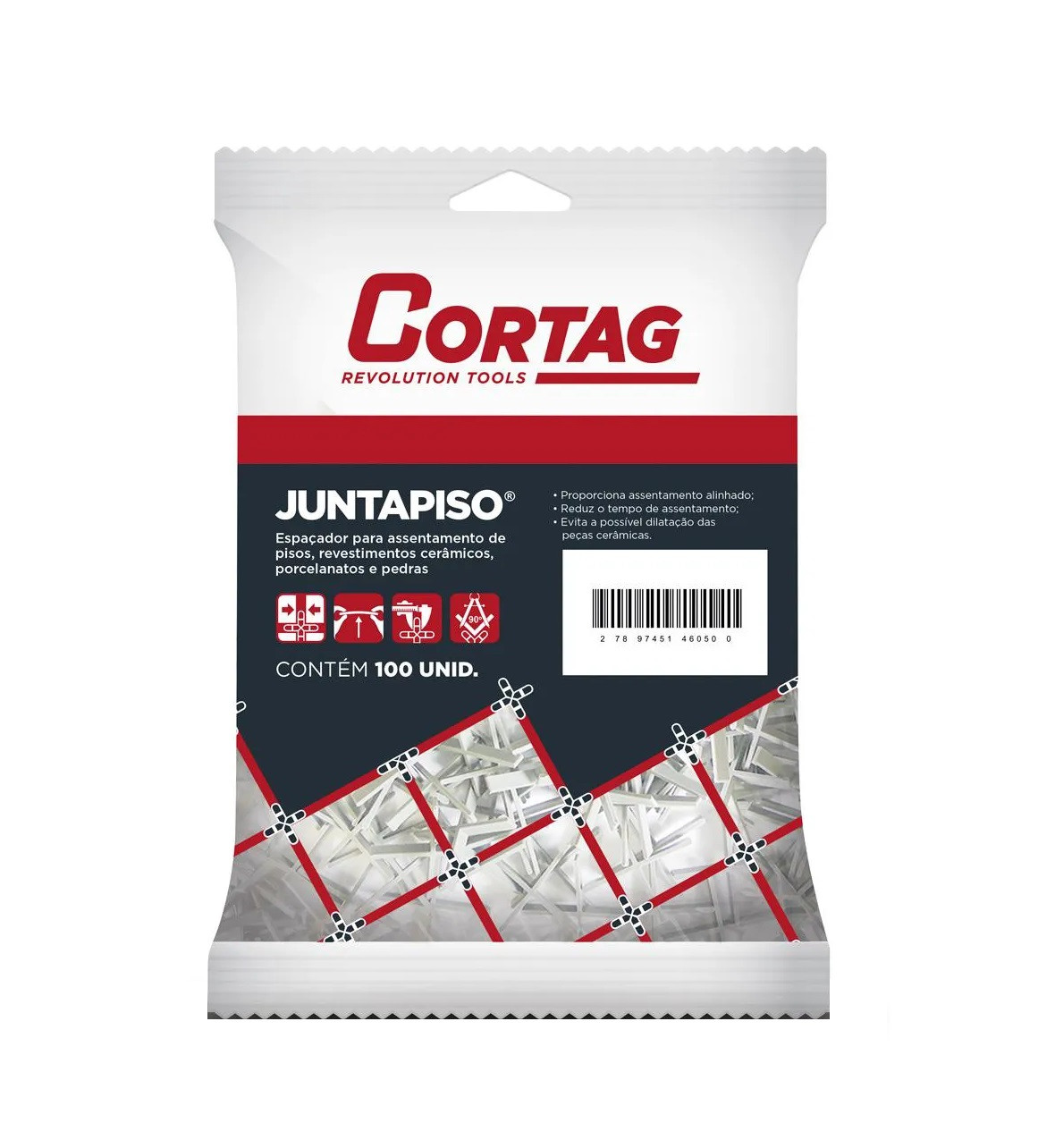 Espaçador Juntapiso 3mm - Cortag