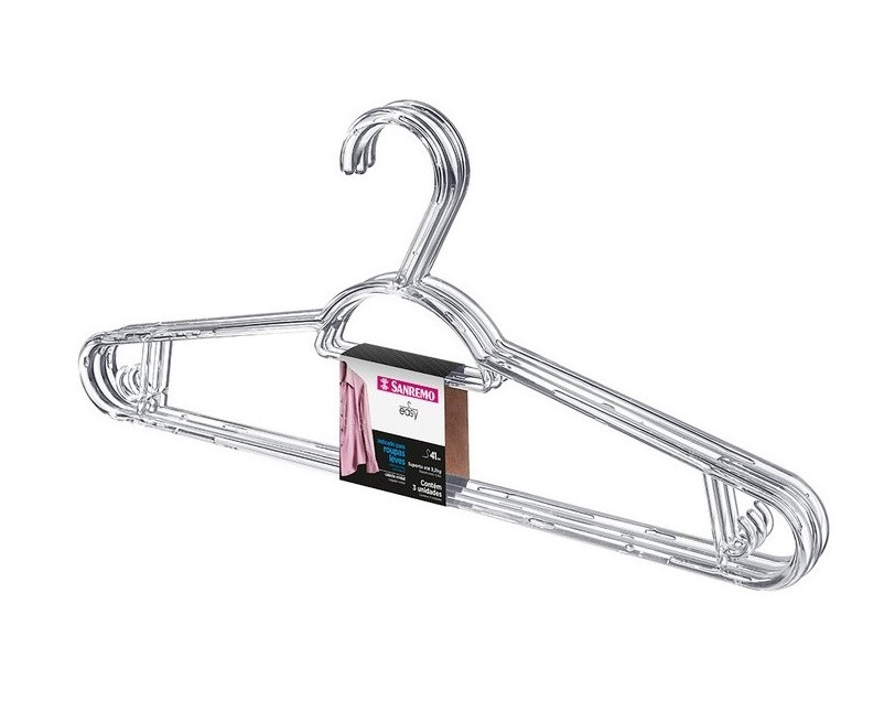 Cabide Multifuncional Cristal com 5 Peças - Sanremo