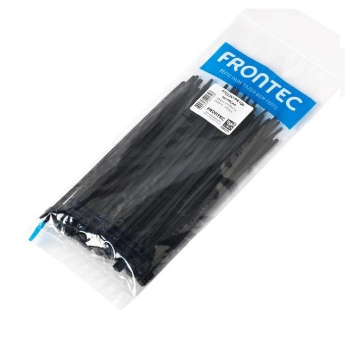 Abraçadeira Nylon 535x8,8mm Preta com 10 Peças - Frontec
