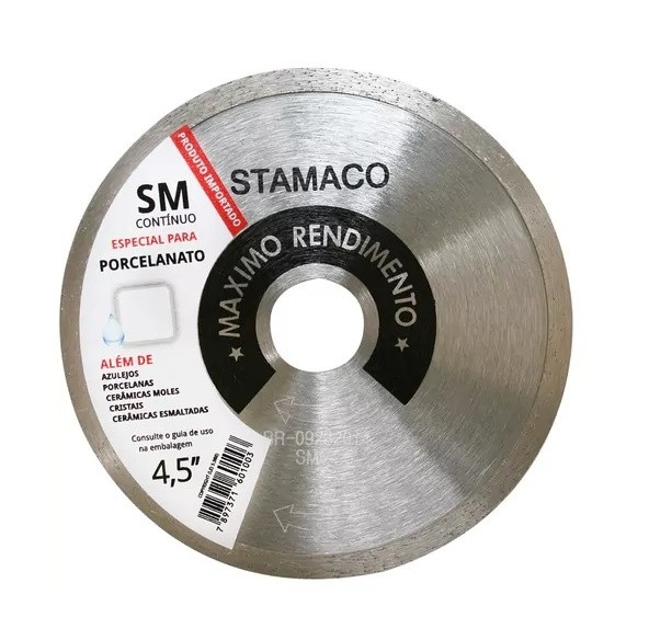 Disco Diamantado Sm 4,5" 105mm - Stamaco