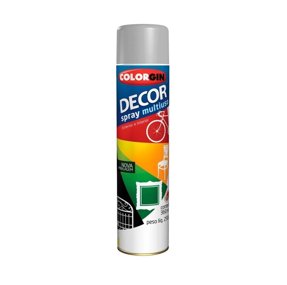 Spray Decor Alumínio 350ml - Colorgin