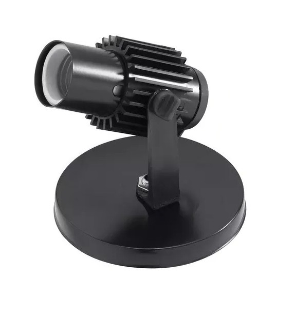 Spot 1 Focos Preto com Aleta - Popylux