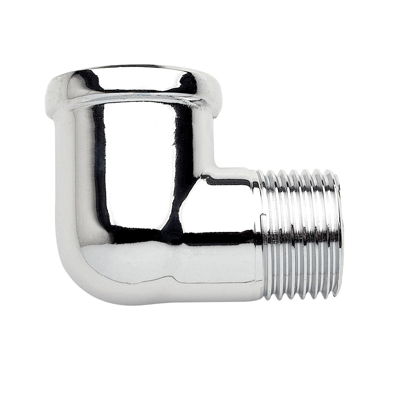 Joelho 90° 1/2" Bsp [i X E] Latão Cromado - Jackwal