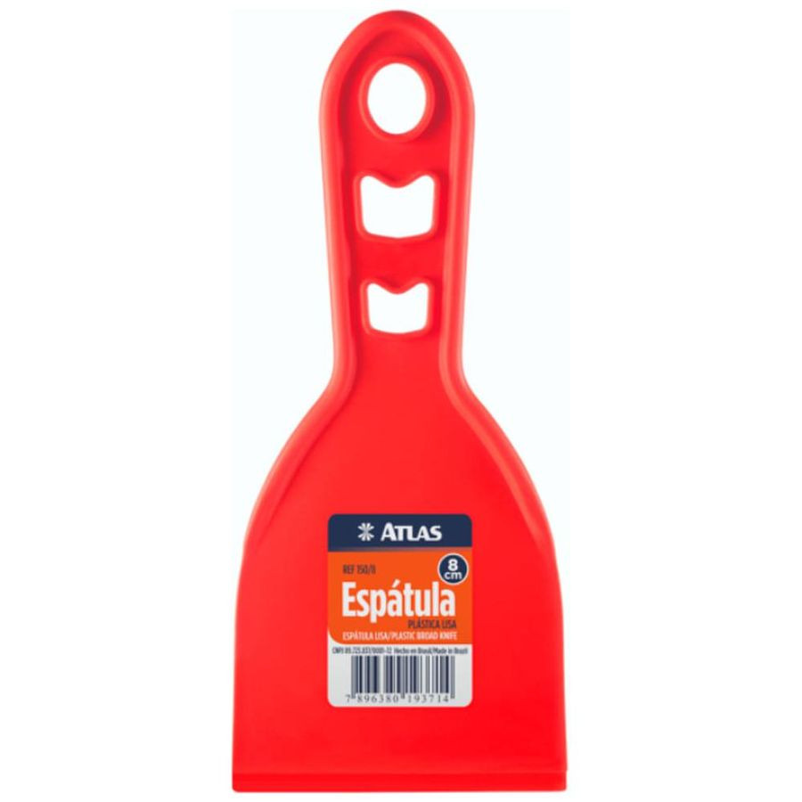 Espátula 8cm Plástica Lisa - Atlas