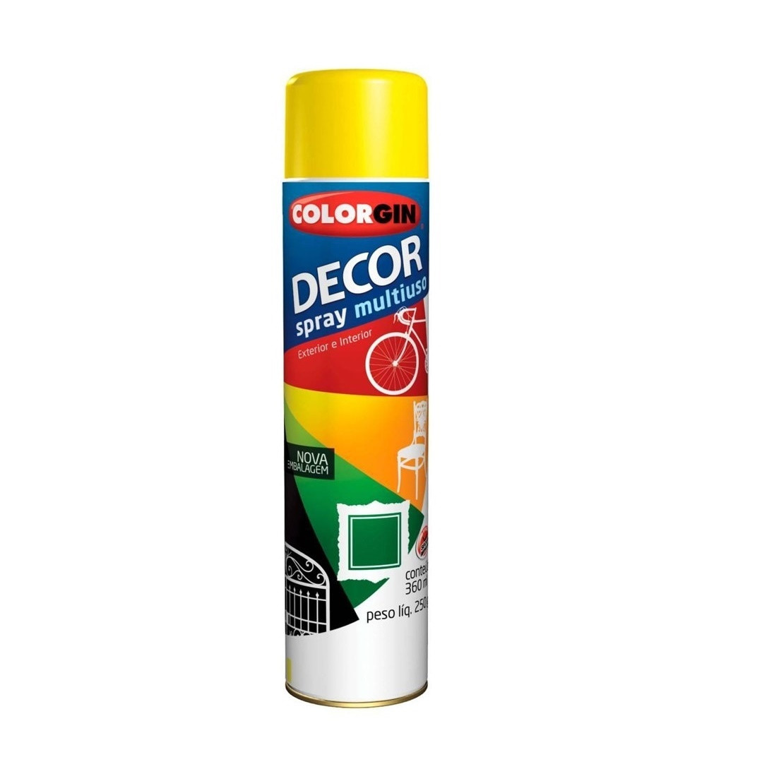 Spray Decor Amarelo 350ml - Colorgin