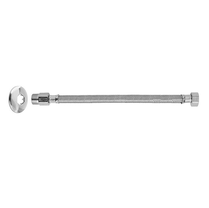 Engate Flexível Inox água 0,50m - Blukit