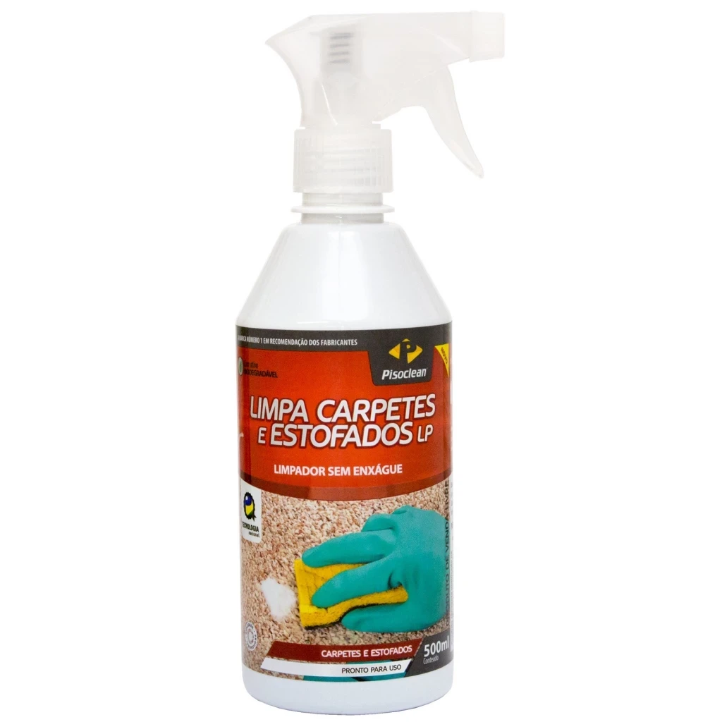 Limpador Carpetes e Estofados 500ml - Pisoclean