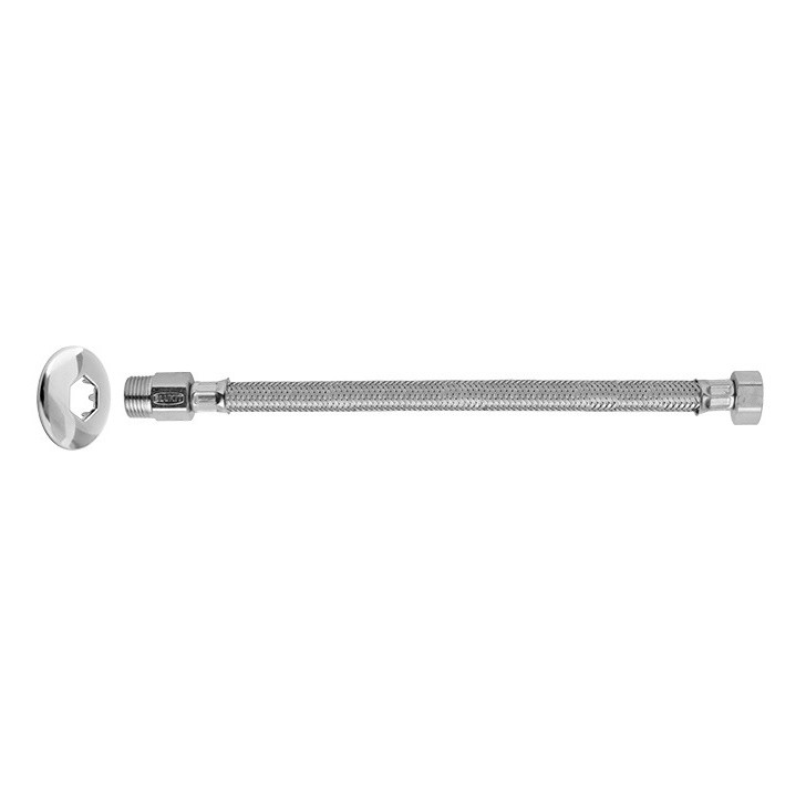 Engate Flexível Inox água  0,40m - Blukit