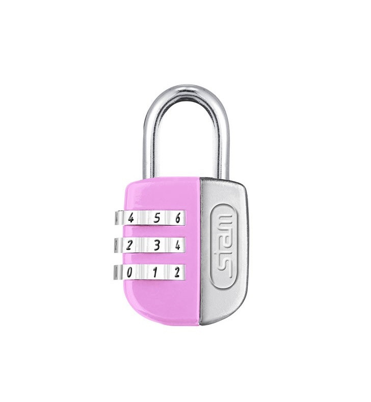 Cadeado Segredo Rosa 25mm - Stam