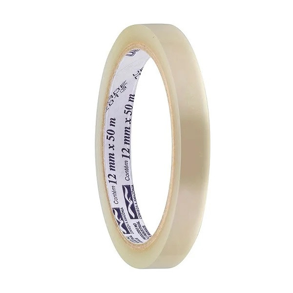 Fita Tipo Durex 12mm X 50 Metros - Eurocel
