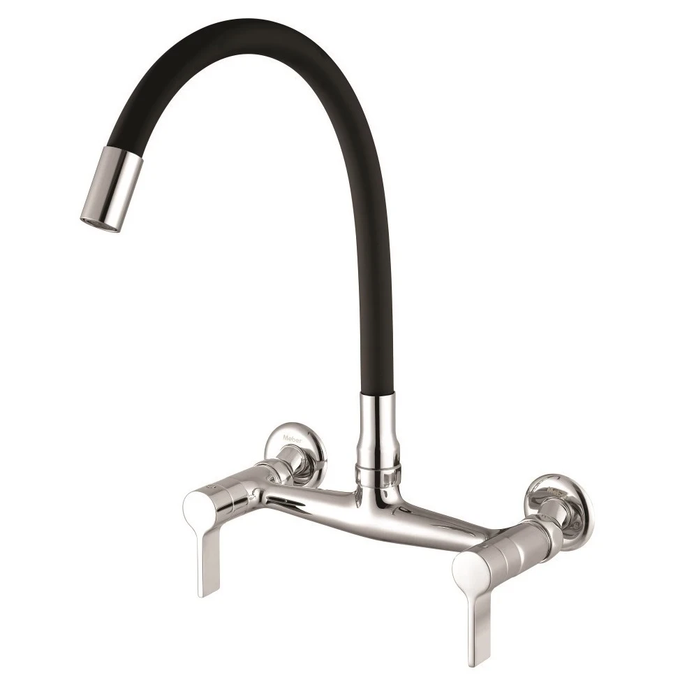 Misturador Cozinha Parede 3003 C36 Cromado/preto - Meber
