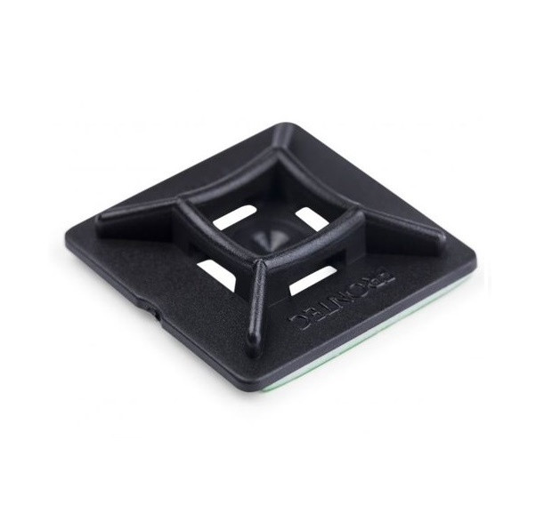 Fixador Dupla Face 28x28x6mm Preto com 10 Peças - Frontec