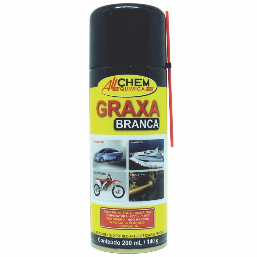 Graxa Branca Aerossol  200ml - Allchem