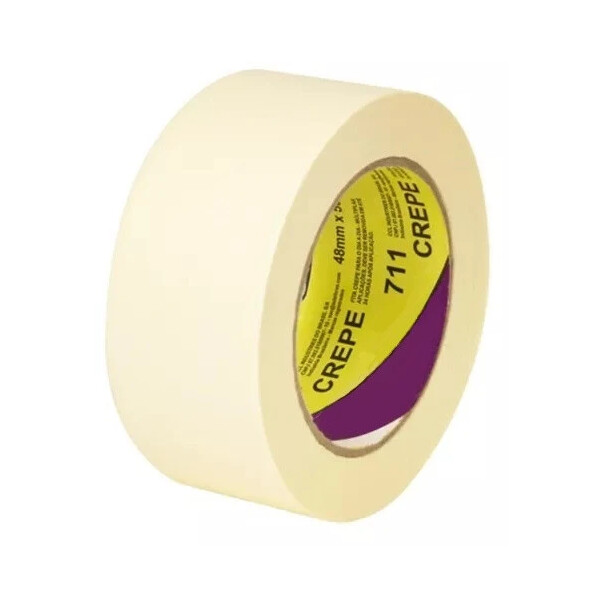 Fita Crepe 711 para Uso Geral 48mmx50m  - Adelbras