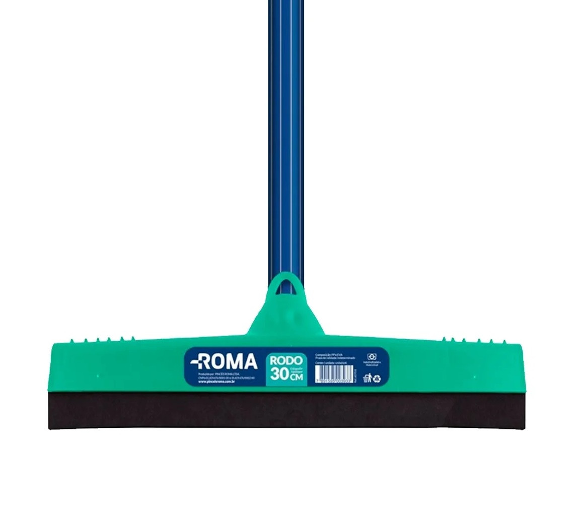 Rodo Multiuso Eva Duplo 30cm com Cabo - Roma