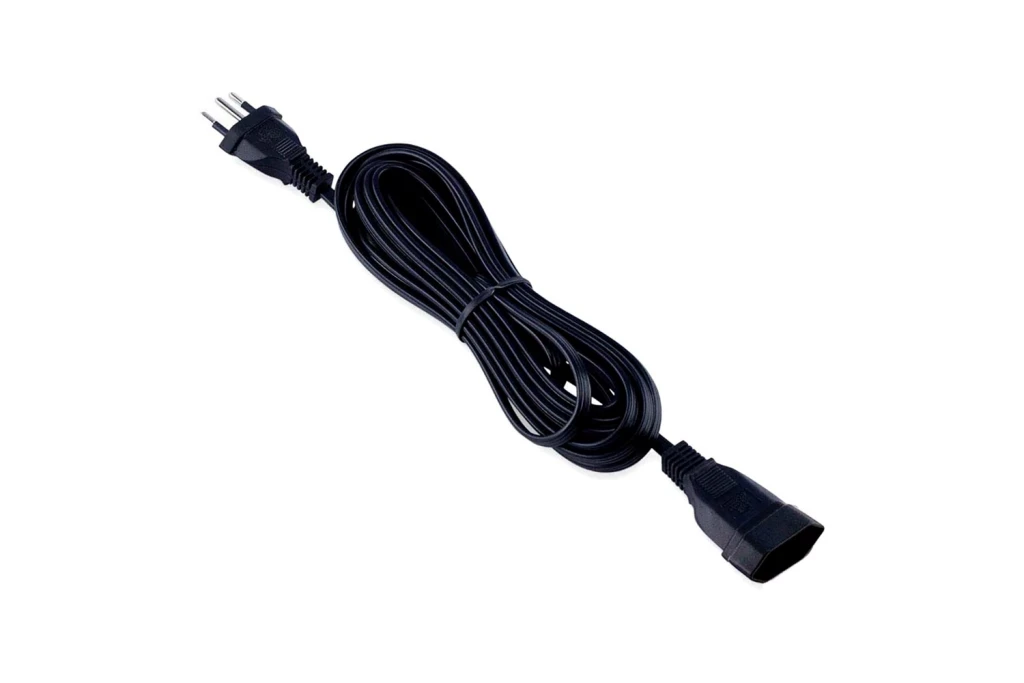 Cordão Prolongador Tripolar 10a Bivolt com 5 Metros Preto