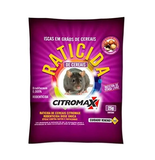 Raticida Grãos de Cereais  - Citromax