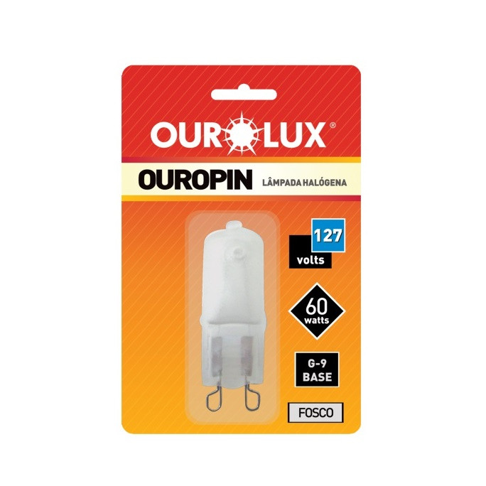 Lâmpada Halógena Ouropin G9 60w 127v Fosca - Ourolux