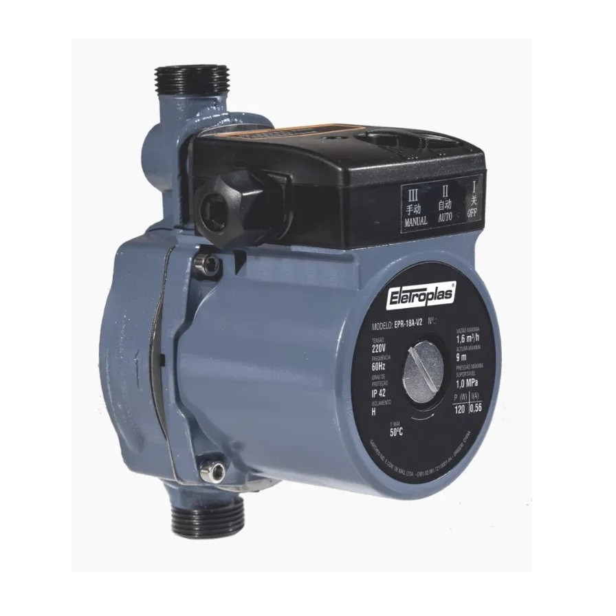 Bomba Pressurizadora Automático de Rede 120w 60hz 220v -  Eletroplas