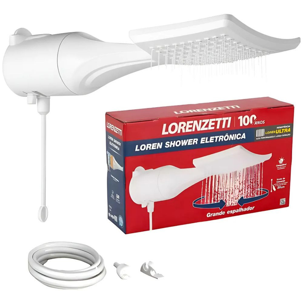 Chuveiro Ducha Loren Shower Ultra Eletrônico 220v 7500w Lorenzetti