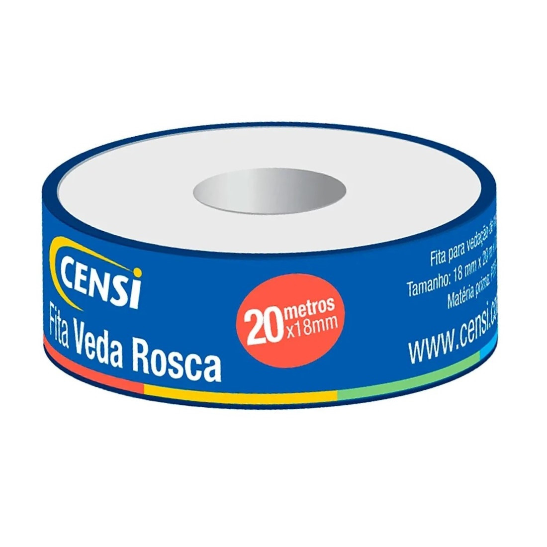 Fita Veda Rosca 18mm X 20m - Censi