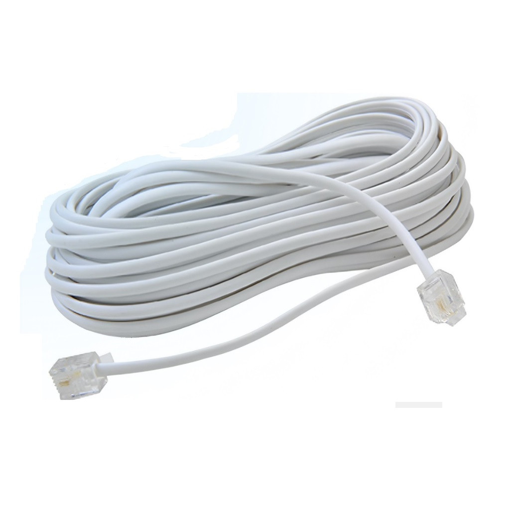 Extensão Lisa 5m Branca - Jack/jack