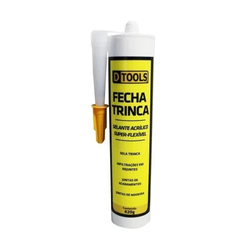 Fecha Trinca Selante Acrílico Branco 420g - Dtools