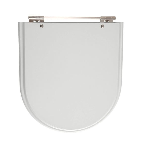 Assento Laqueado Calypso Cinza Platina