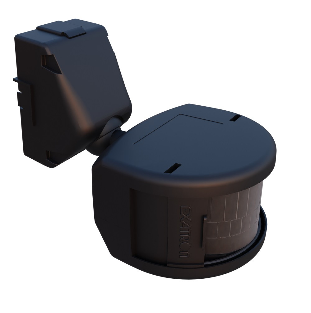 Sensor Presença Frontal 180° Externo Preto Exatron