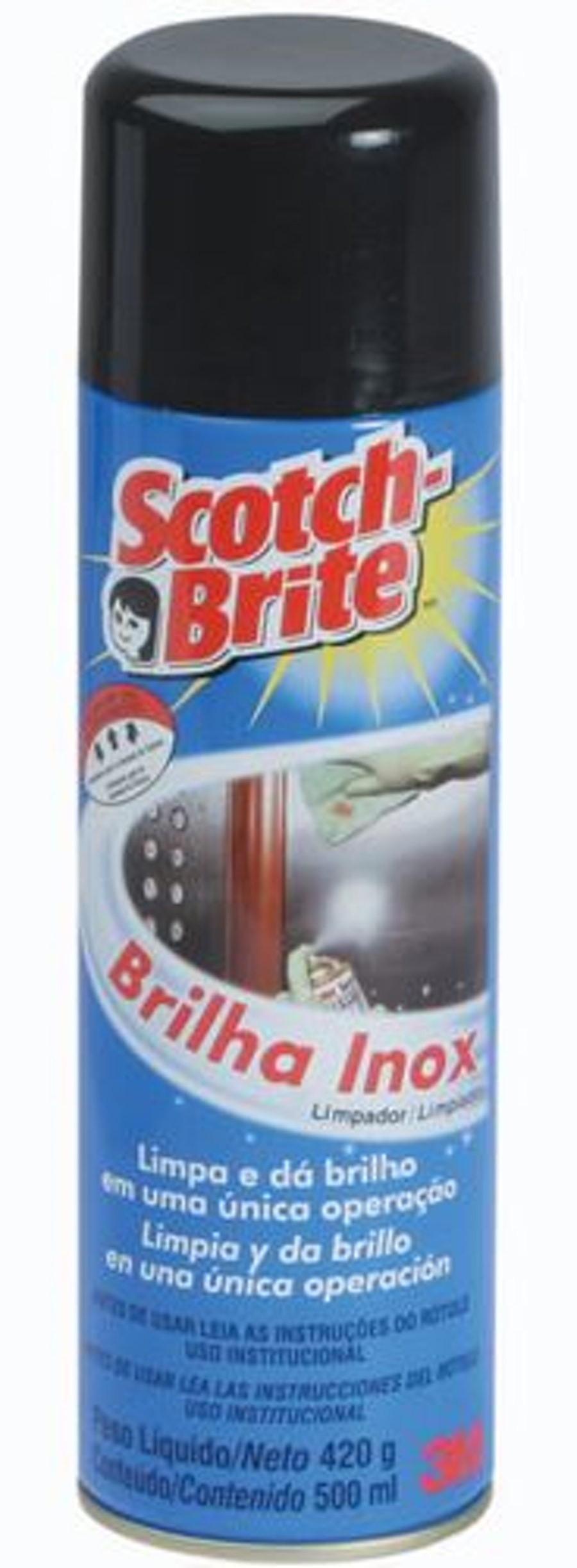 Brilha Inox Scotch Brite 400ml - 3m