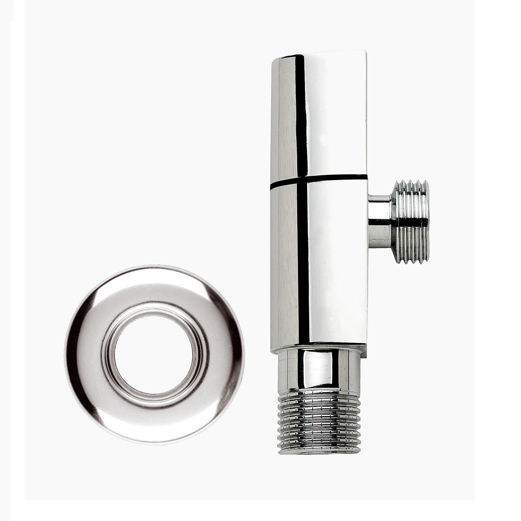 Registro de Latão Cromado com Manopla 1/2'' Bsp [e] X 1/2'' Bsp [e] - Jackwal