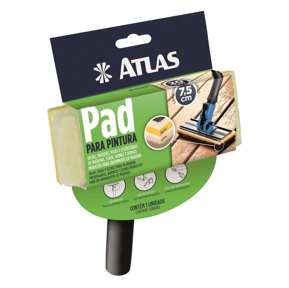 Pad para Pintura com Cabo Plástico - Atlas
