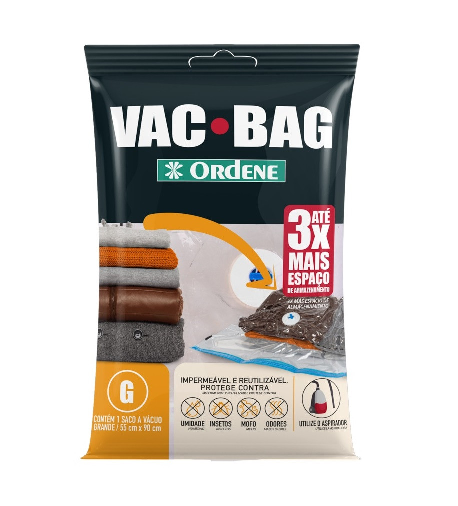 Saco a Vácuo Grande 55×90 Cm para Armazenamento Ordene