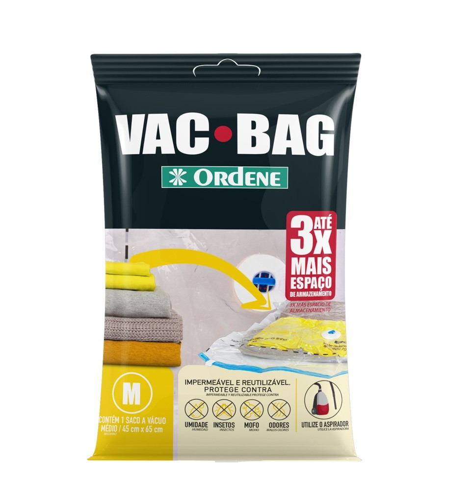 Saco a Vácuo Médio 45×65 Cm para Armazenamento Ordene