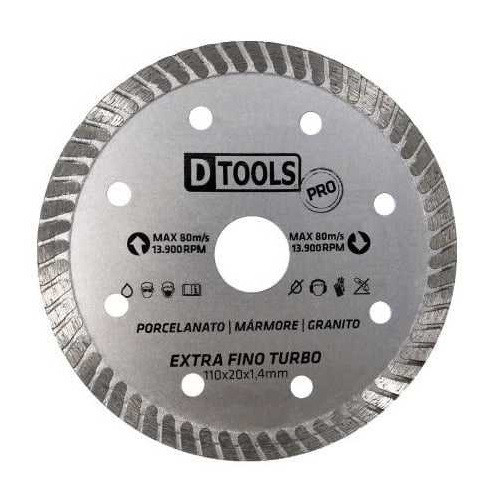 Disco Diamantado 4.3/8" Extra Fino Pro Turbo - Dtools