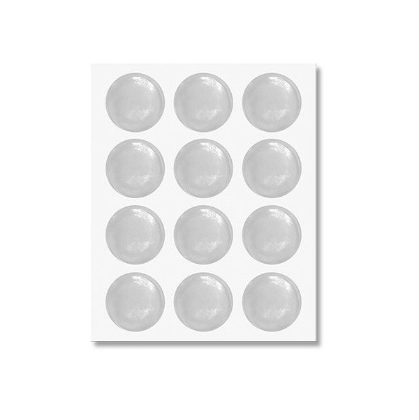 Protetor Adesivo 11mm Eva Transparente Redonda com 12 Peças - Bemfixa