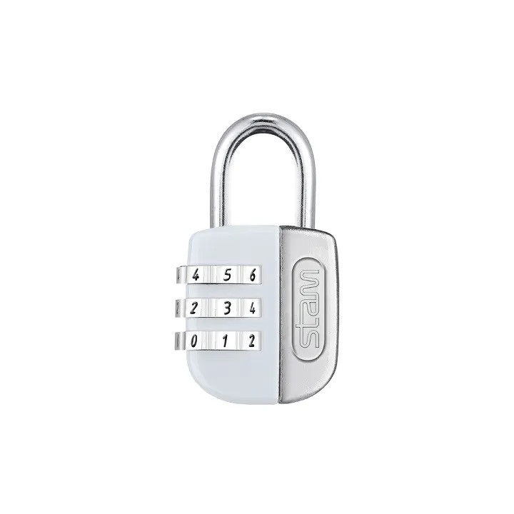 Cadeado Segredo Branco 25mm - Stam