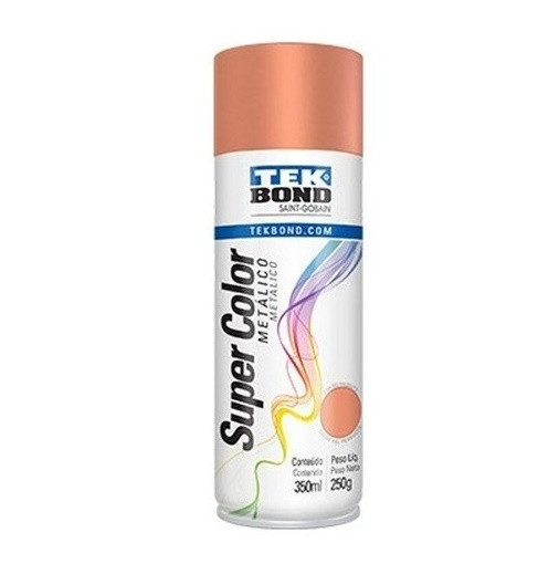 Spray Cobre Rose Gold Metálico 350ml/250g - Tekbond